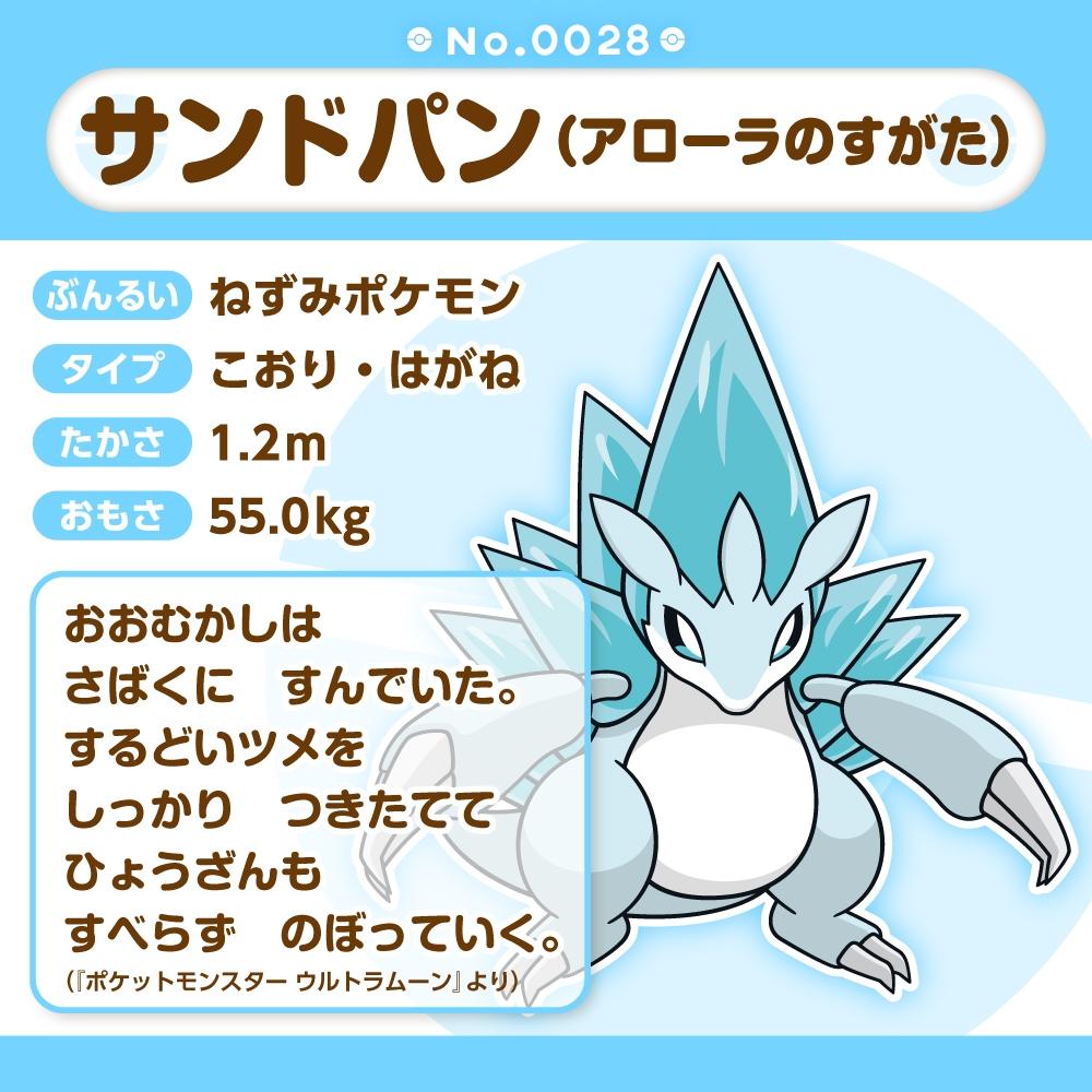 Pokemon Plush Doll Pokémon Fit 28 Alolan Sandslash Japan NEW