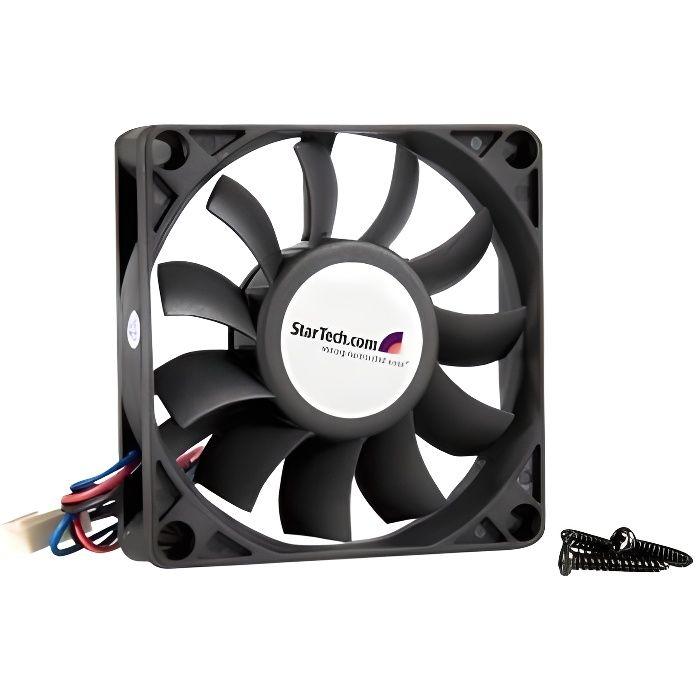 STARTECH Ventilateur PC à Roulement à Billes - Alimentation TX3 - 70 mm - Roulement à Billes - Plastique