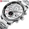CURREN Men's Calendar Watch with Steel Business Waterproof Quartz Watch