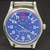VINTAGE ORIS WINDING SWISS MENS REFURBISHED WRIST BLUE WATCH 558a-a296546-1