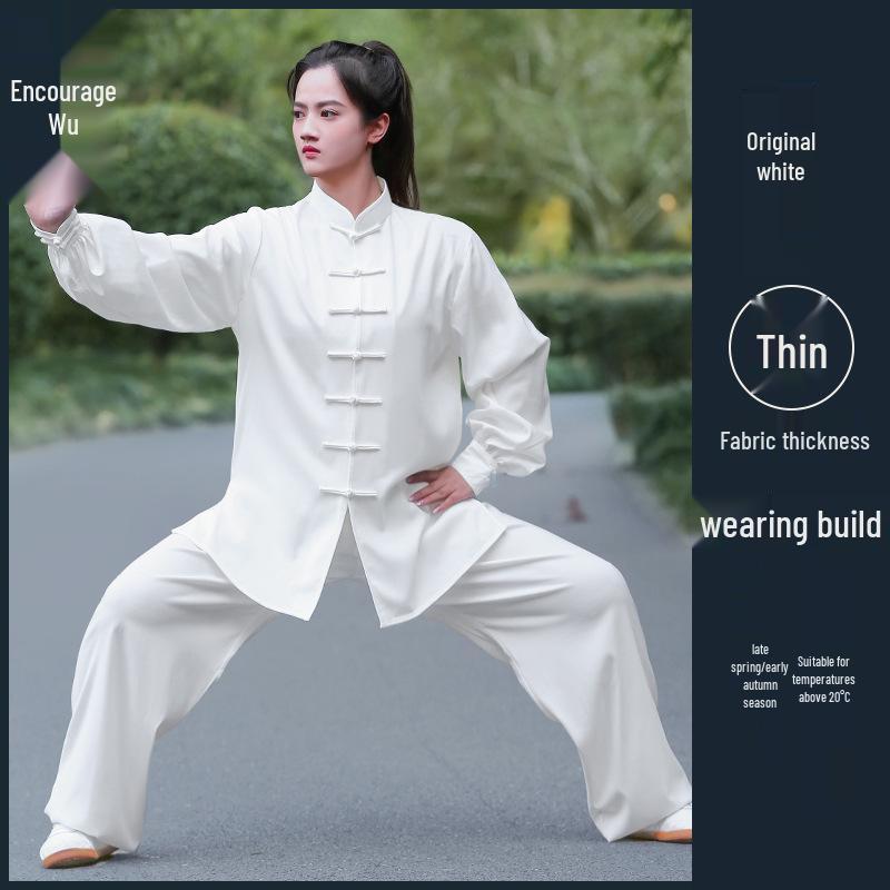 Liwu 2024 Cotton Linen Tai Chi Suit: Unisex Chinese-Style Martial Arts Wear for Spring/Autumn