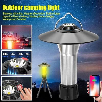 30W Portable Camping Light with Magnetic USB Rechargeable Camping Lantern Outdoor Led Fishing Flashlight Tent Lamp Camping Supplies