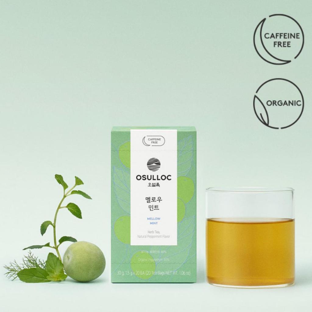 Osulloc No Caffeine Herb Tea 3 Types (20tea Bags)