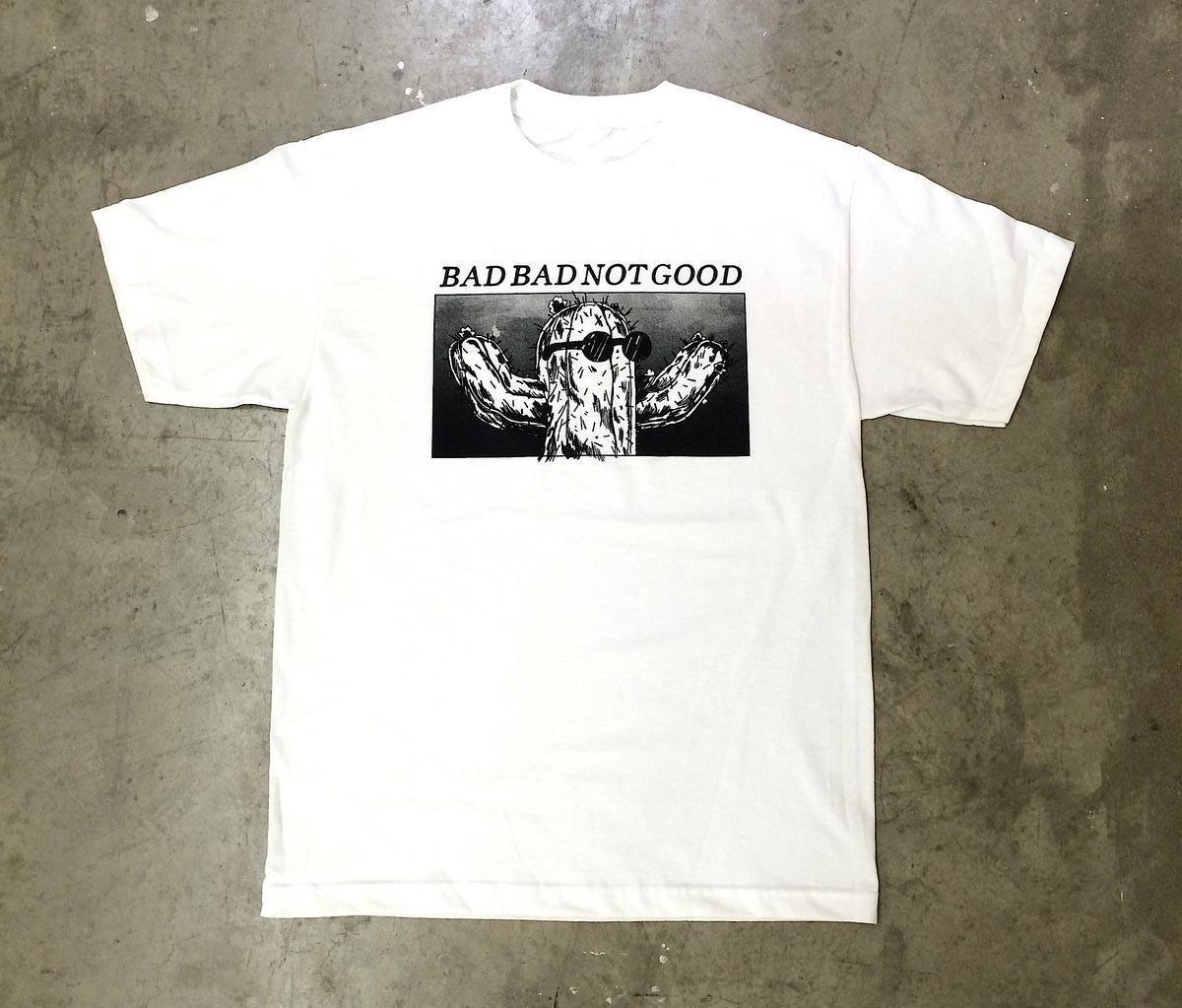 VTG BADBADNOTGOOD Band Heavy Cotton White T Shirt For Fans JU766 S