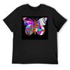 Butterfly Retro Girl - Brown _ Black T-Shirt New Edition Affliction Shirts Heavyweights Clothes for Men