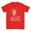 T Shirt Beach Vintage Being Salty Melts Ice Hippie T Shirts 100 Cotton Tee Shirt for Adult Y2K Retro Custom Short Sleeve Tees