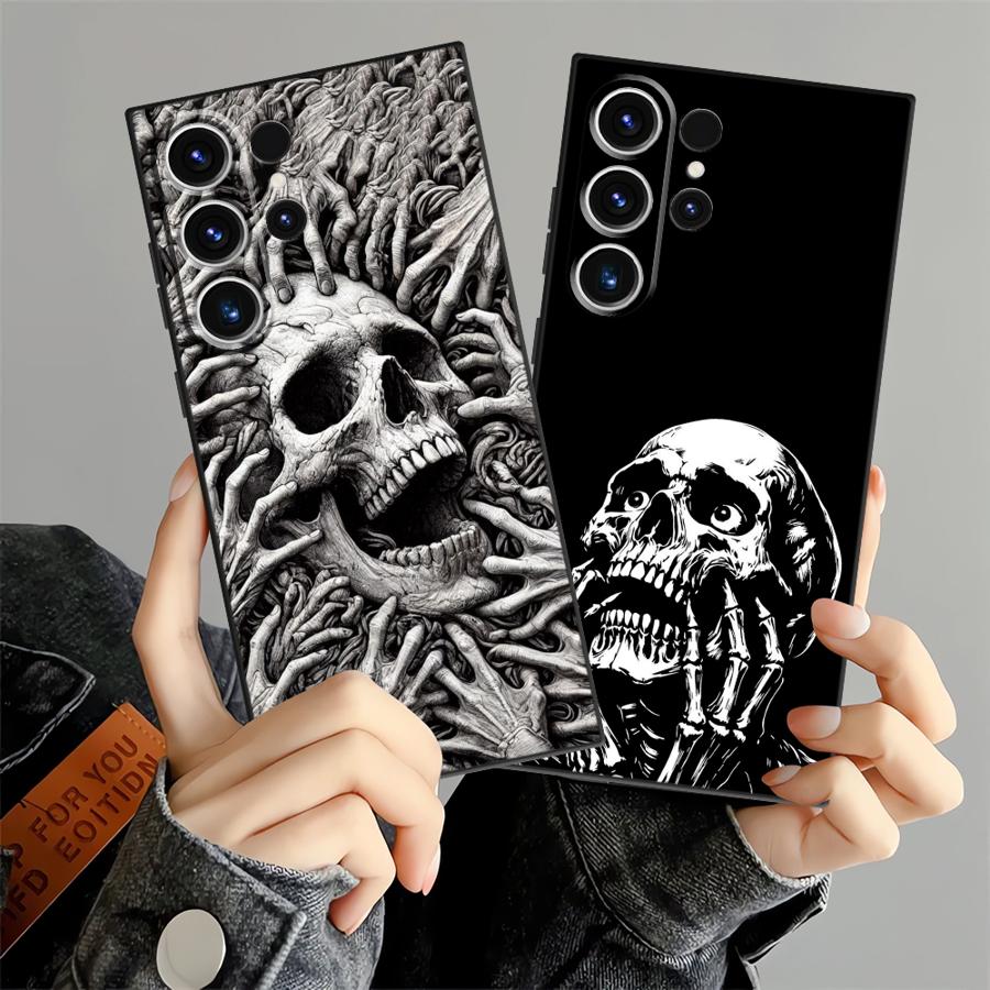 Skeleton Case for Samsung Galaxy S26 Ultra S24 S23 Note 20 8 9 10 S25 Plus S20 Ultra S10 S9 S21 FE Funda Phone Cover