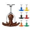 Octopus-Shaped Cup Drying Rack with 8-Arm Creative PLA Water Bottle Holder for Mugs Glasses Tumblers Space-Saving Countertop Organizer for Kitchen