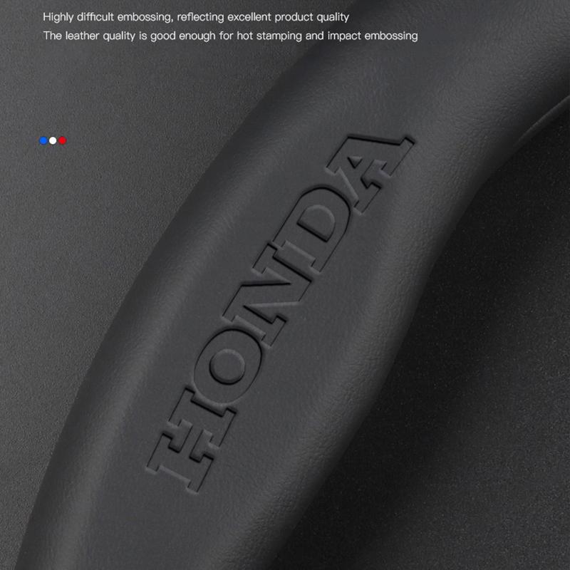 Carbon Fiber Leather Car steering wheel cover Protective Shell For Honda Civic Accord Fit Jazz Pilot CRV Odyssey Passport City WL9