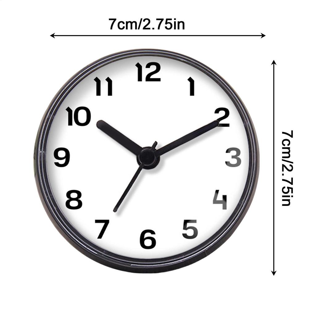 Wall Suction Cup Waterproof Shower Clock, Battery Operated Alarm for Bathroom Kitchen Indoor Tub Pool Sauna Apartment Dormitory