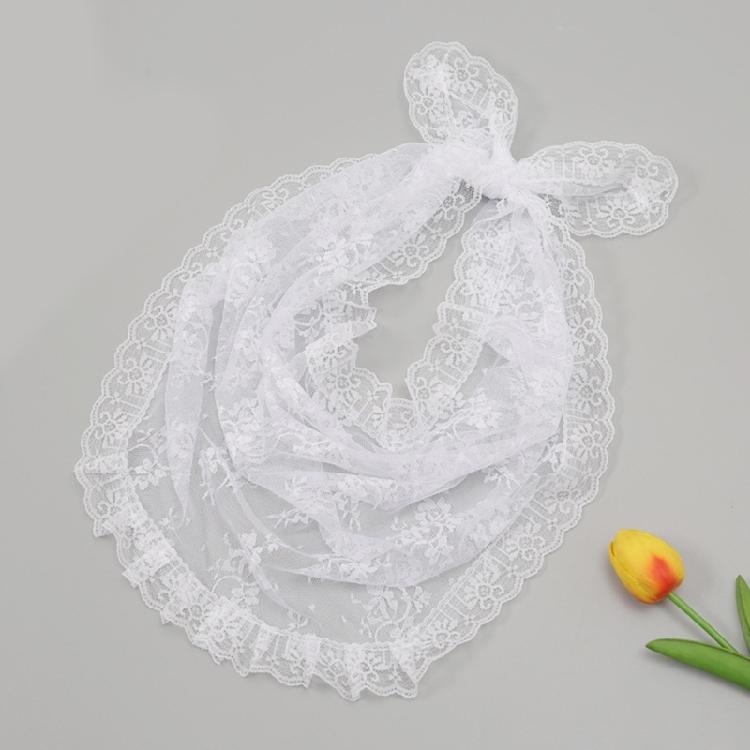 Lightweight Silk Triangular Kerchief Breathable Comfortabel Thin Scarf Lace Headscarf for Women Offer Comfort Fashion