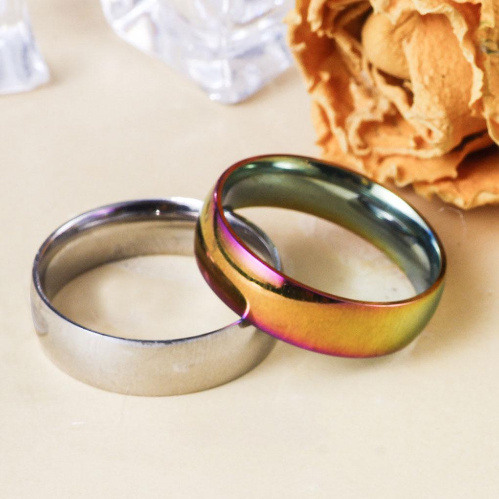 Ring Simple Steel Daily Stylish All-Match Christmas Halloween Exquisite Rings Jewelry Classic Wedding Engagement