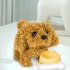Cute Plush Robot Puppy Interactive Walking Simulated PuppyToy Barking Tail Wagging Stuffed Dog Plush Toy for Children No Battery