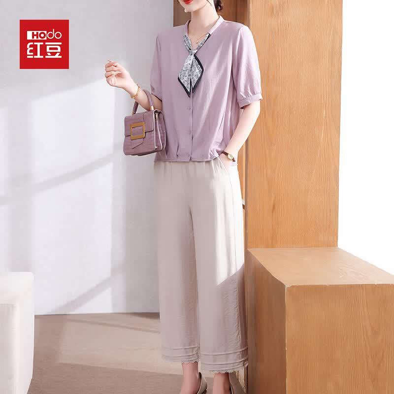 Hodo Women's Summer Short-Sleeve Blouse & Set