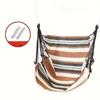 Garden Hammock Chair Soft Cotton Swing Chair Comfortable Tree Swing Chair Indoor Durable Swing Seat Collapsible for Camping