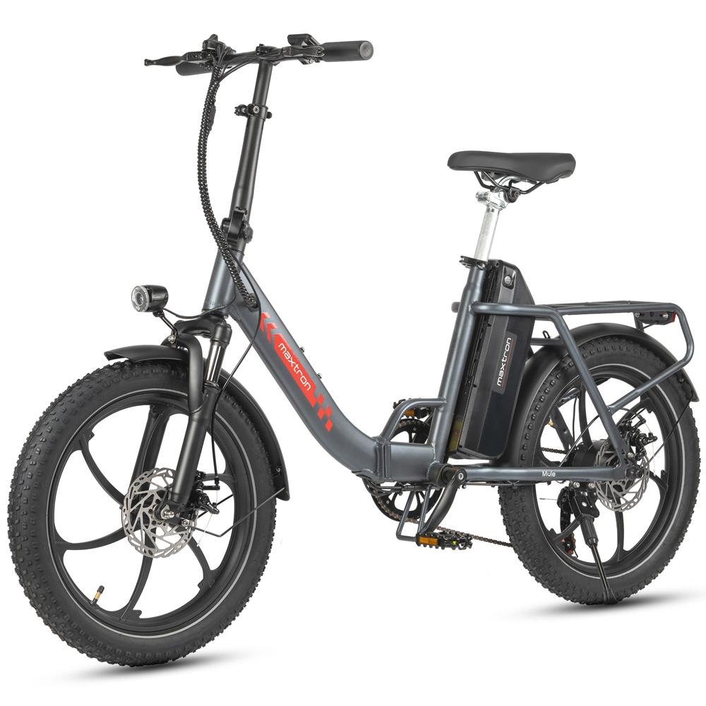 Rower Elektryczny Maxtron Mule 250W Opona 20" Miejski Składany Rower Elektryczny Silnik 48V 20AH Podwójne Hamulce Tarczowe 7 Biegów Wyświetlacz LCD Maksymalne Obciążenie 120Kg