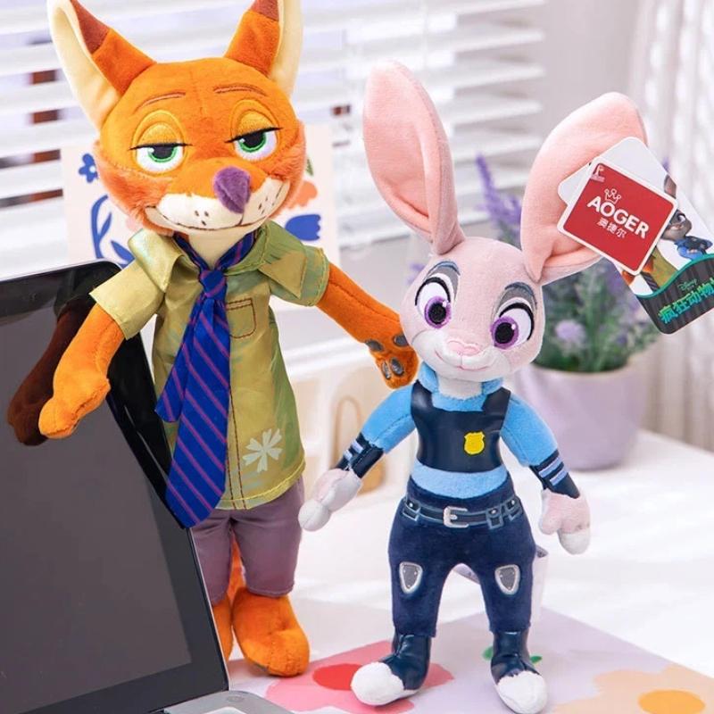 28-75cm Zootopia 2 Character Nick Wilde Judy Hopps Cartoon Adorable Plush Doll Birth Date Xmas Present designed for Children Toy