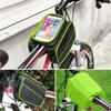 Touchscreen Bike Front Beam Bag with Reflective Stripe Waterproof Phone Storage Baga