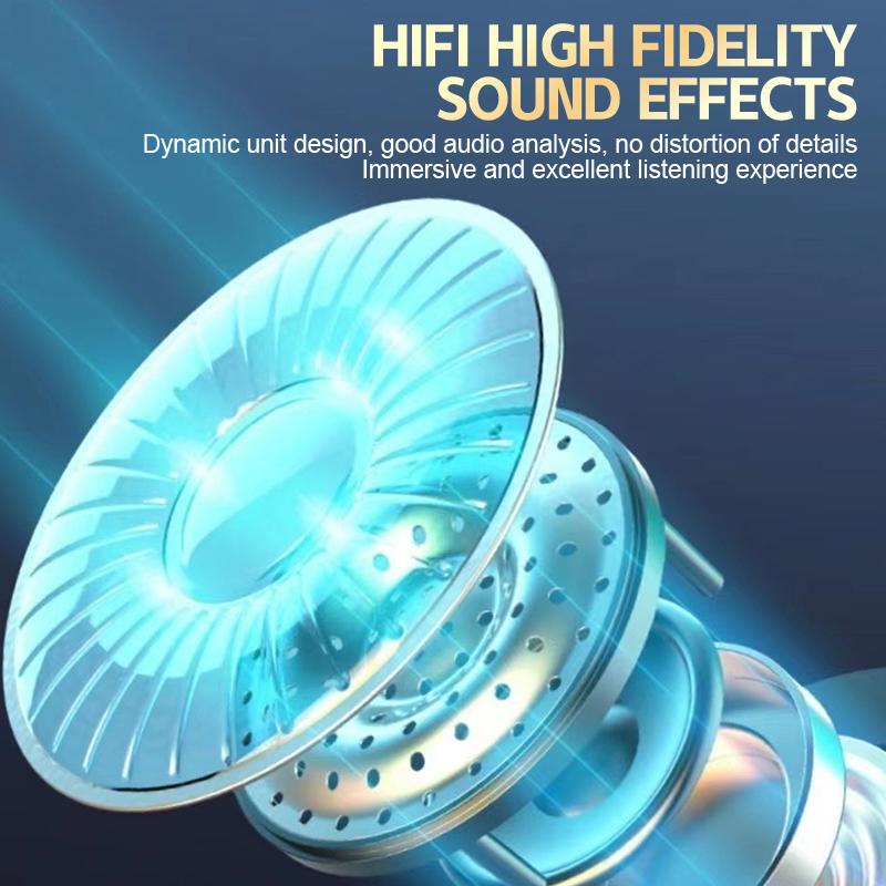 Mirror Bluetooth Headset TWS Touch With Digital Display Smart Headset Stereo Hifi Sound Effect Waterproof And Sweatproof