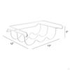 Bottle Rack Metal Baked Varnish Hanging Under Shelf Refrigerator Three