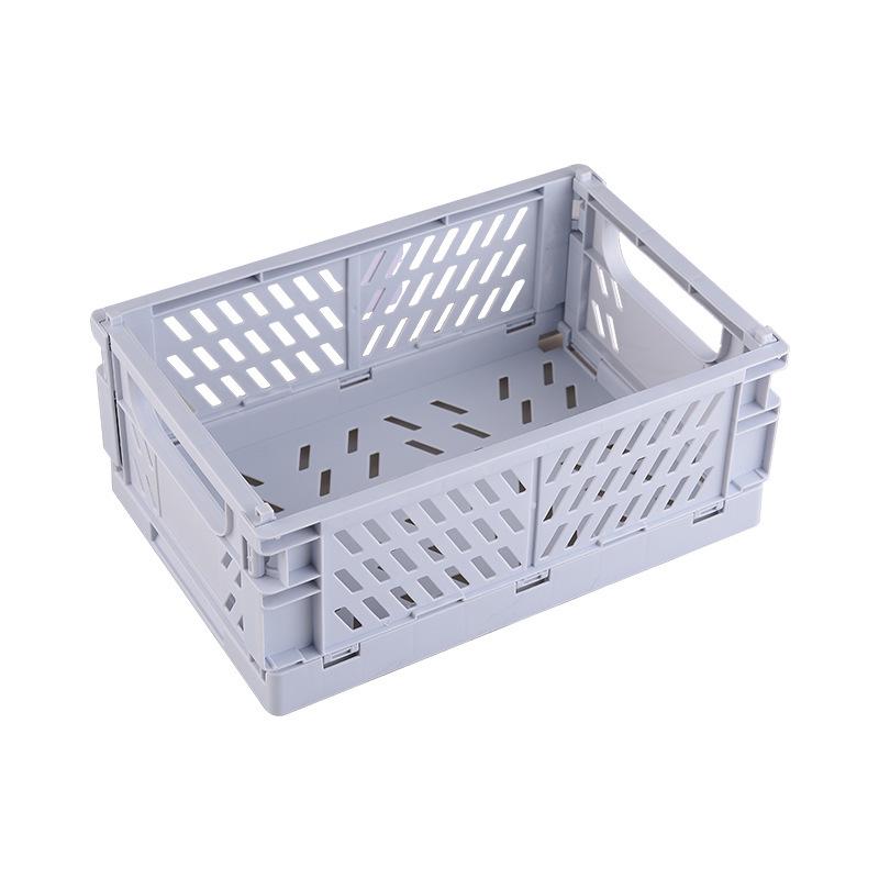 Foldable Plastic Storage Basket for Kitchen and Home Essentials