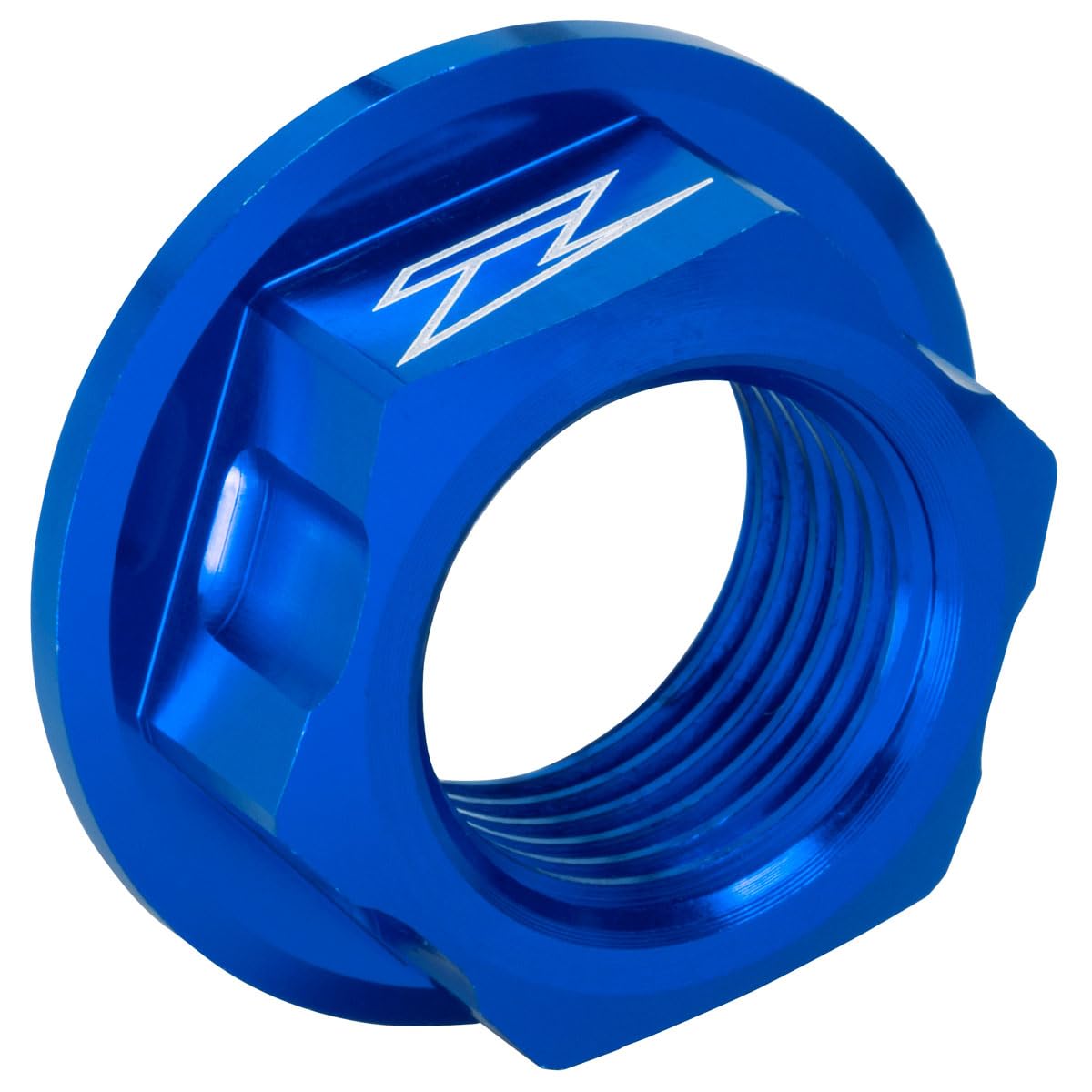 

ZETA RACING CRF250R 04-24, CRF450R 02-24, CRF1100L AFRICA TWIN 20-23, YZ125 05-24, YZ250 05-24, etc. Axle Nut Front Blue M16x22-P1.5 H11 Dir