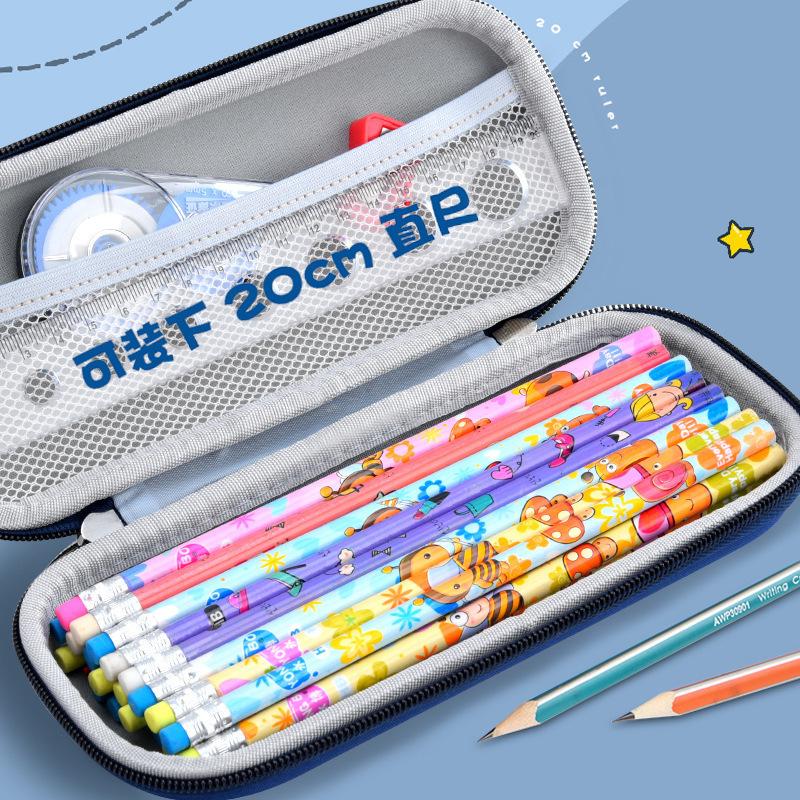 25 New children's pencil case 3D three-dimensional stationery box Primary school students large-capacity multi-functional EVA pencil case stationery