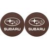 For Subaru STI Forester Impreza Legacy Outback XV BRZ WRX Tribeca 2Pcs Leather Coaster Cushion Anti-Noise Water Cup Pad ge3