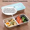 Condiment Containers Food Serving Platter Double Compartment Lunch Box Serving Tray Food Storage Meal Prep Container