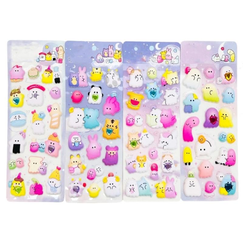 Zvířecí pěnová samolepka Dětská odměňovací samolepka pro umělecké řemesla sešit deník láhev na vodu pouzdro na telefon dekorace na scrapbooking