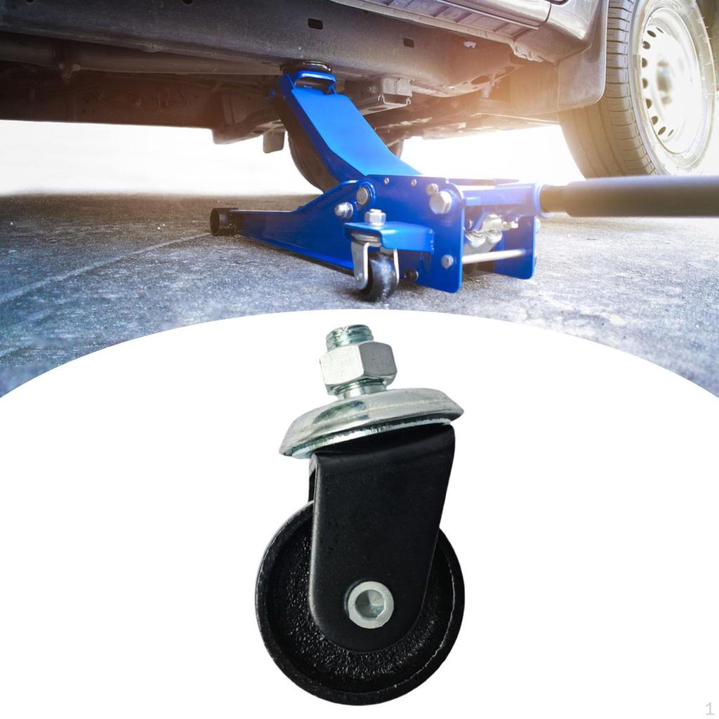 Floor Jack Caster Accessories Easy to Install Smooth Metal Spare Parts Stability Replace