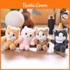 Cat Realistic Cute Plush Keychain With Ultra Soft Pp Cotton Bag Gift Charm
