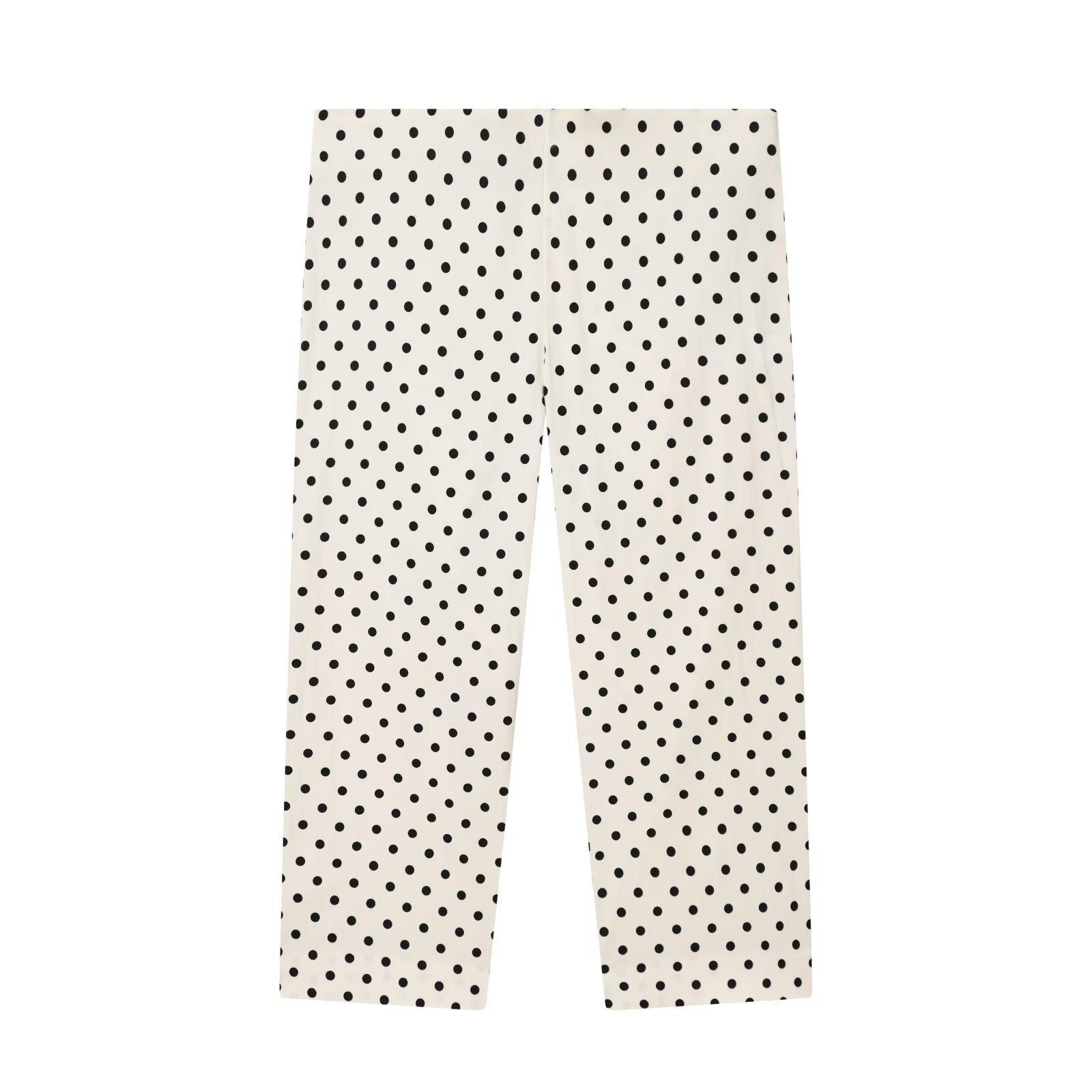 European and American style, new women s clothing, foreign style polka dot shirt jacket polka dot capri pants XS