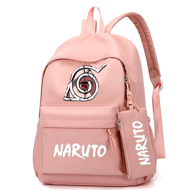 3Pcs/set Anime Naruto Backpack with Lunch Bag for Girl Boy Student Back To School Bookbag Schoolbag Men Women Leisure Travel Bag