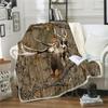 Coperta Ispessita Caccia al Cinghiale Maiale Stampata Coperte da Lancio per Letti Peluche Soffice Adolescente Decorazione Casa Biancheria da Letto Piumino per Adulti