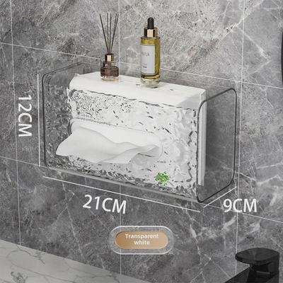Glacier Pattern Luxury Wall-Mounted Tissue Box for Bathroom