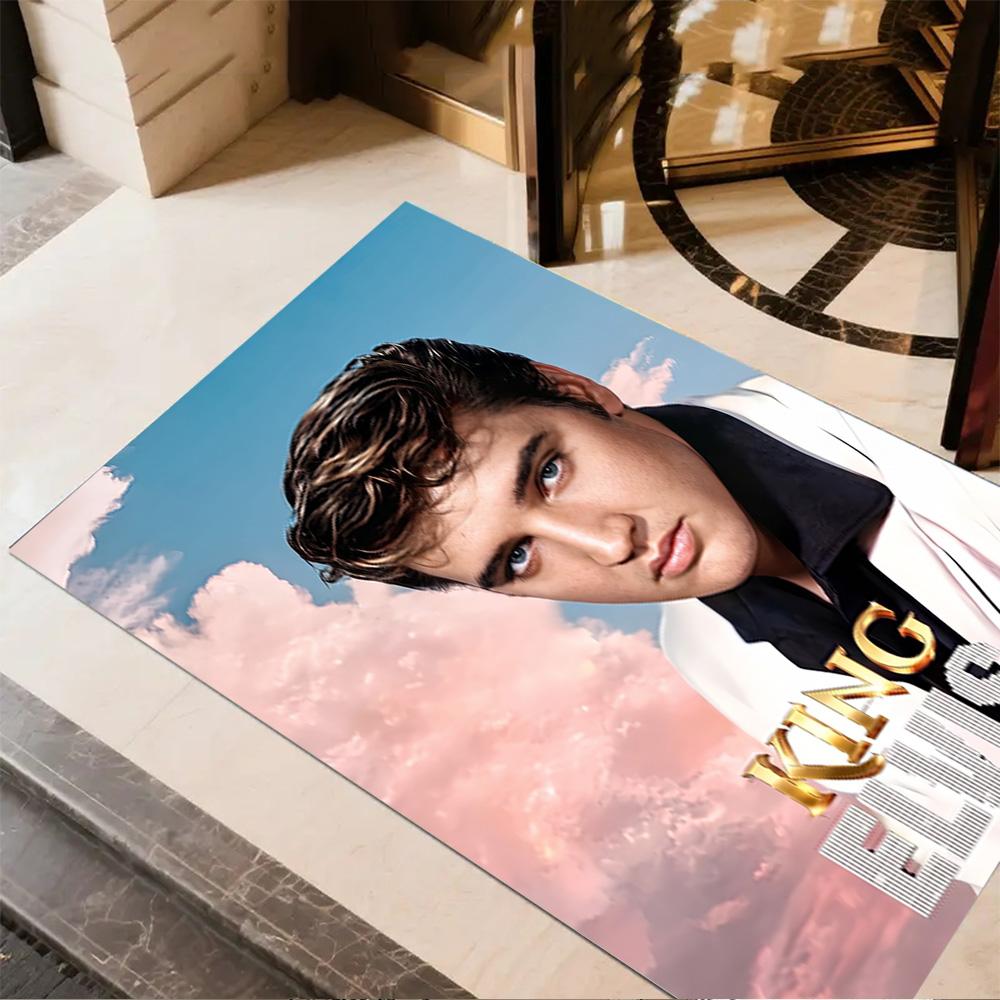 Elvis: Rock Legend Floor Mat Design for Bedrooms Balcony Entryway Decorate room Anti-slip Rug Anime Office Decor Best for Christmas