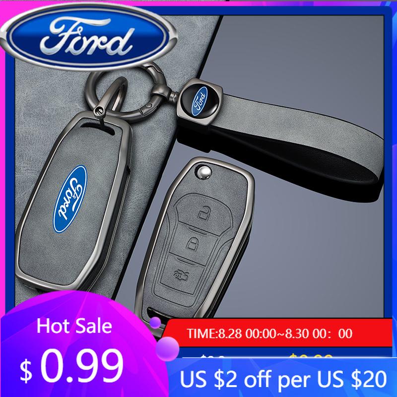 New 2026 Car Sticker High Quality Car Remote Key Case Cover For Ford Figo 2017 Mondeo 5 Ecosport Fiesta Mk8 Everest Ranger Fusio