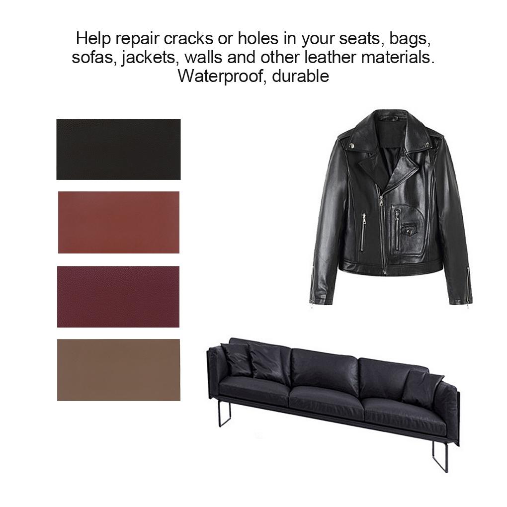 5pcs Sofa Repair Patches Leather Bag Fix Patches Self-adhesive Waterproof Stickers