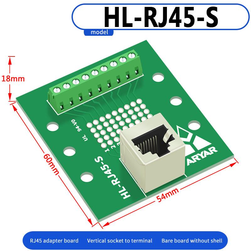 Rj45 Adapter Terminal Cat5E Cat6 Adapter Board Network Port Din35 Guide Rail Installation Accessories