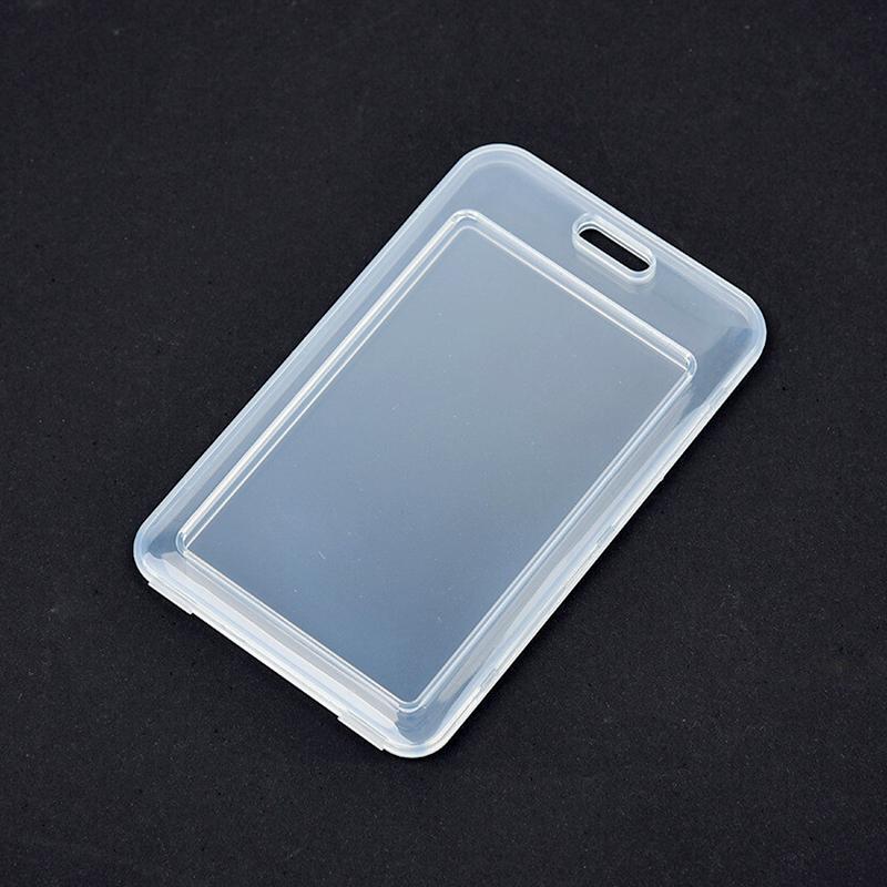 5/10Pcs Clear Card Holder Universal Transparent Waterproof Protective Case Unisex Work ID Card Cover