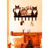 Schattige Katvormige Metalen Wandhaak Duurzaam Keuken Huis Decoratie Handdoek Kledinghanger