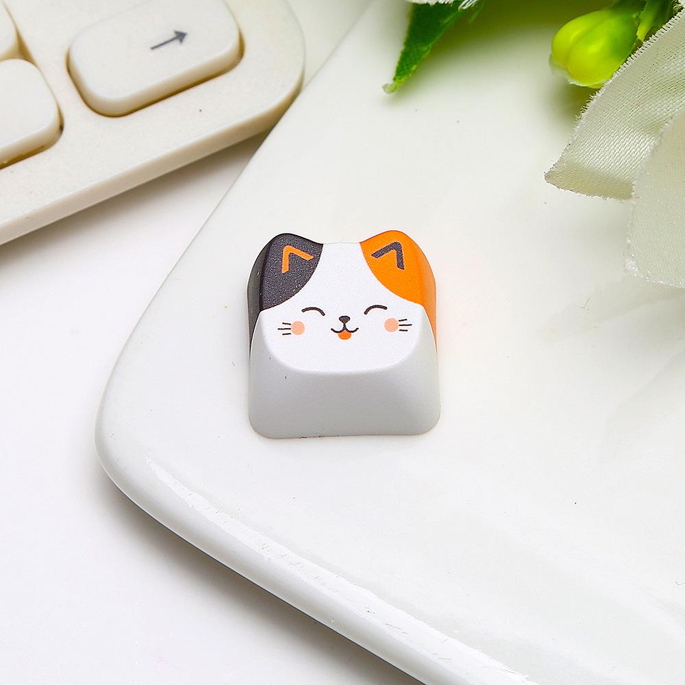Cute Cat Keycap Switch Tester: Crispy Sound Decompression Toy for Stress Relief