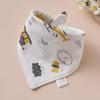 Super Soft Cotton Infant Bib & Neck Warmer - Anti-Spit Up, Autumn/Winter Triangle Scarf