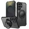 Compatible Samsung Ultra Magnetic Phone Case & Rotating Stand Protective Cover for S26, S25, S24