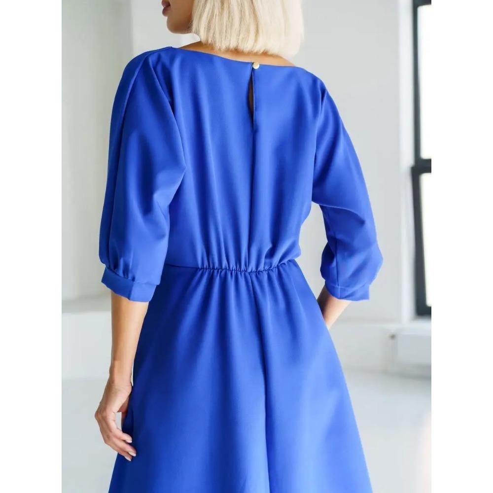Women's Spring and Summer New Fashionable and Casual Seven Sleeve Waist Slimming Dress