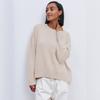 Round Collar Long Sleeve Sweater Women Autumn Winter Simple Solid Colour Knitwear Loose Pullover Sweater Comfortable Undercoat Long Sleeves Sweater