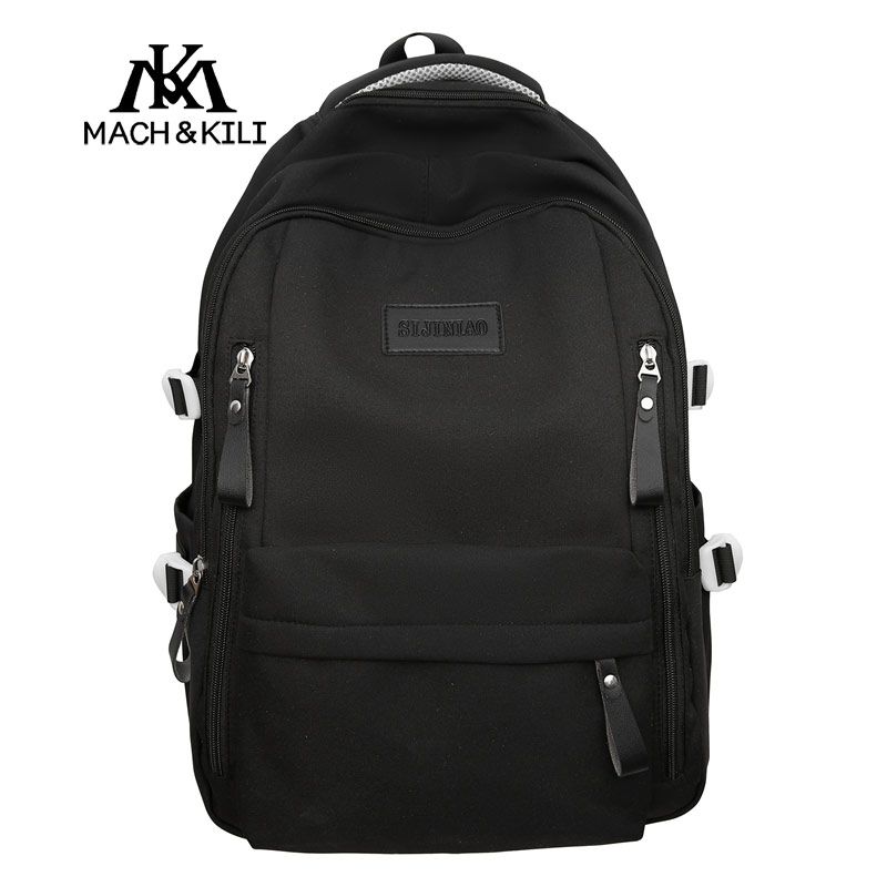 

Mach & Kili Mk 2025 Новое поступление Минималистичный Снижение нагрузки Самый легкий для Матч Рюкзак Большая вместимость Студенческий Досуг Школьный рюкзак Black