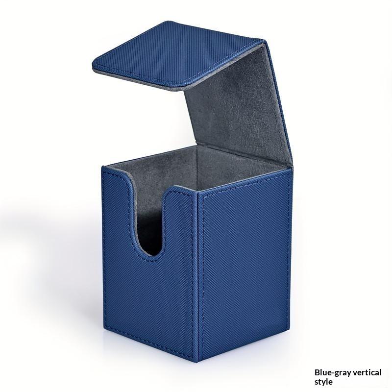 Card Deck Box Pu Leather Trading Card Case Magnetic Storage Holder Fits 100+ Sleeved Cards For Tcg Ccg Game Cards Organizer