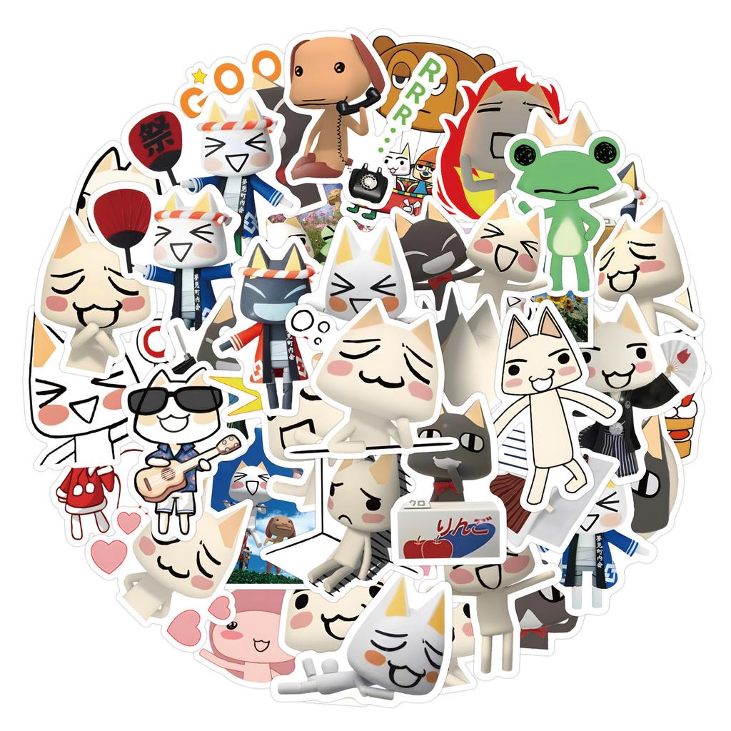 60 New Dorothy Cat Doodle Stickers DIY Decorative Notebook Guitar Personalized Waterproof Stickers